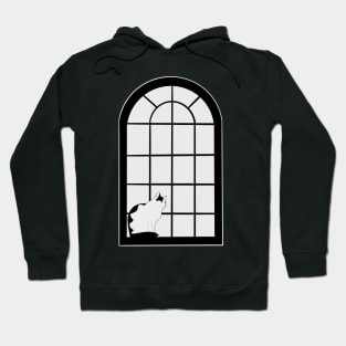 Cat at the window Hoodie